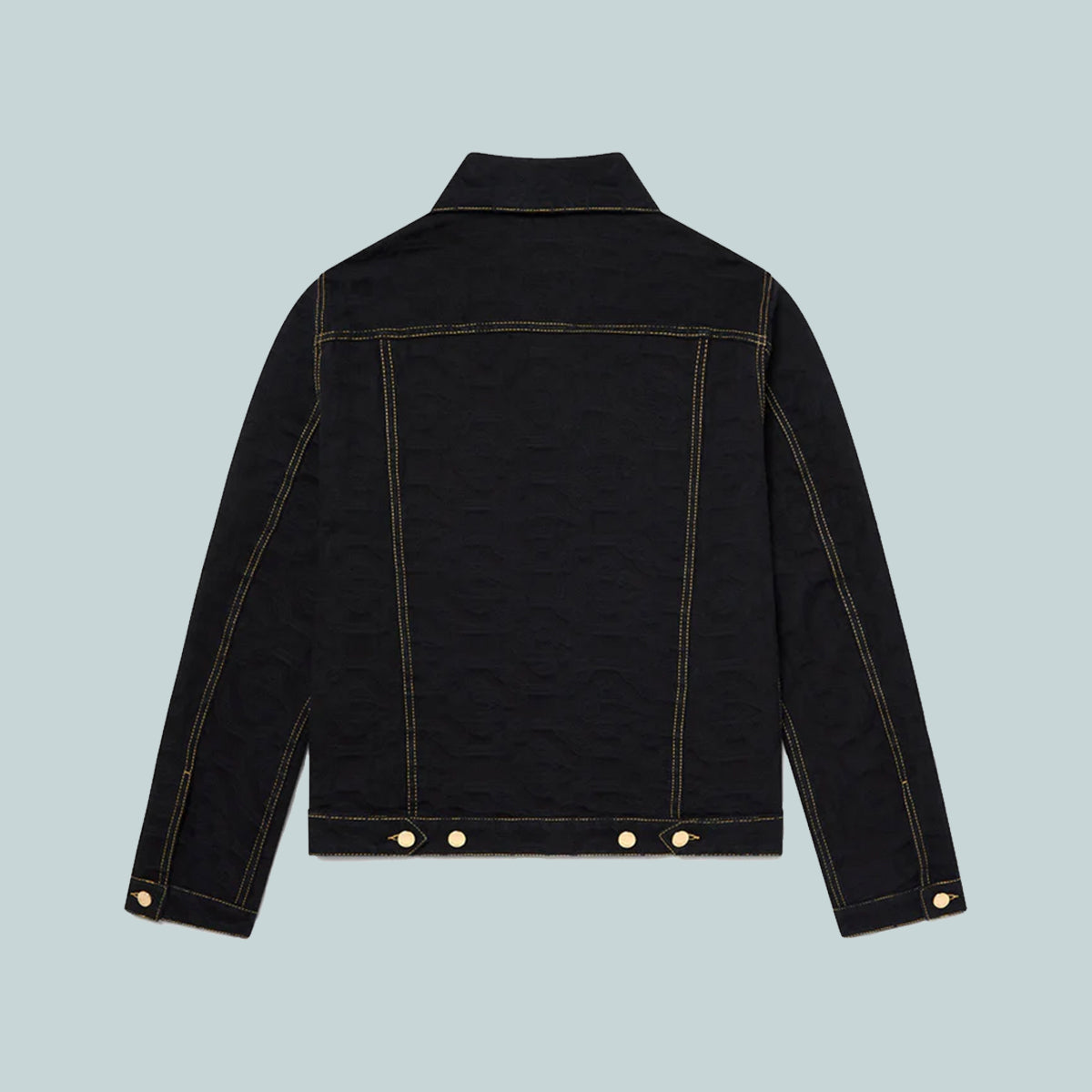 Monogram Jacquard Denim Jacket Black