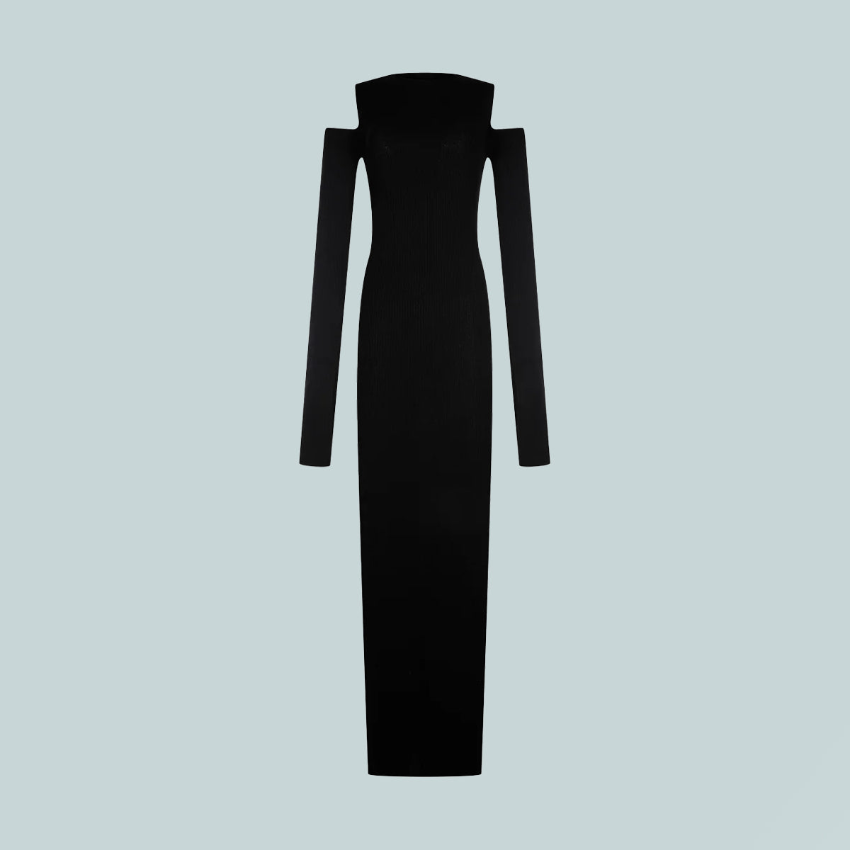 Cape Sleeve Dress Black