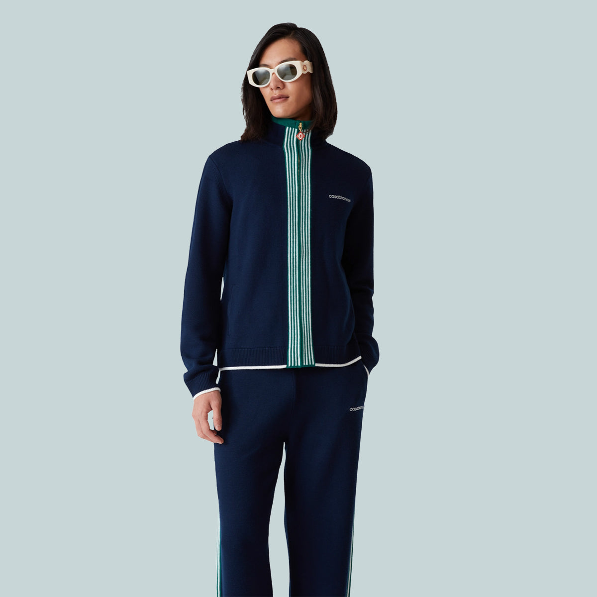 Tennis Track Top Navy