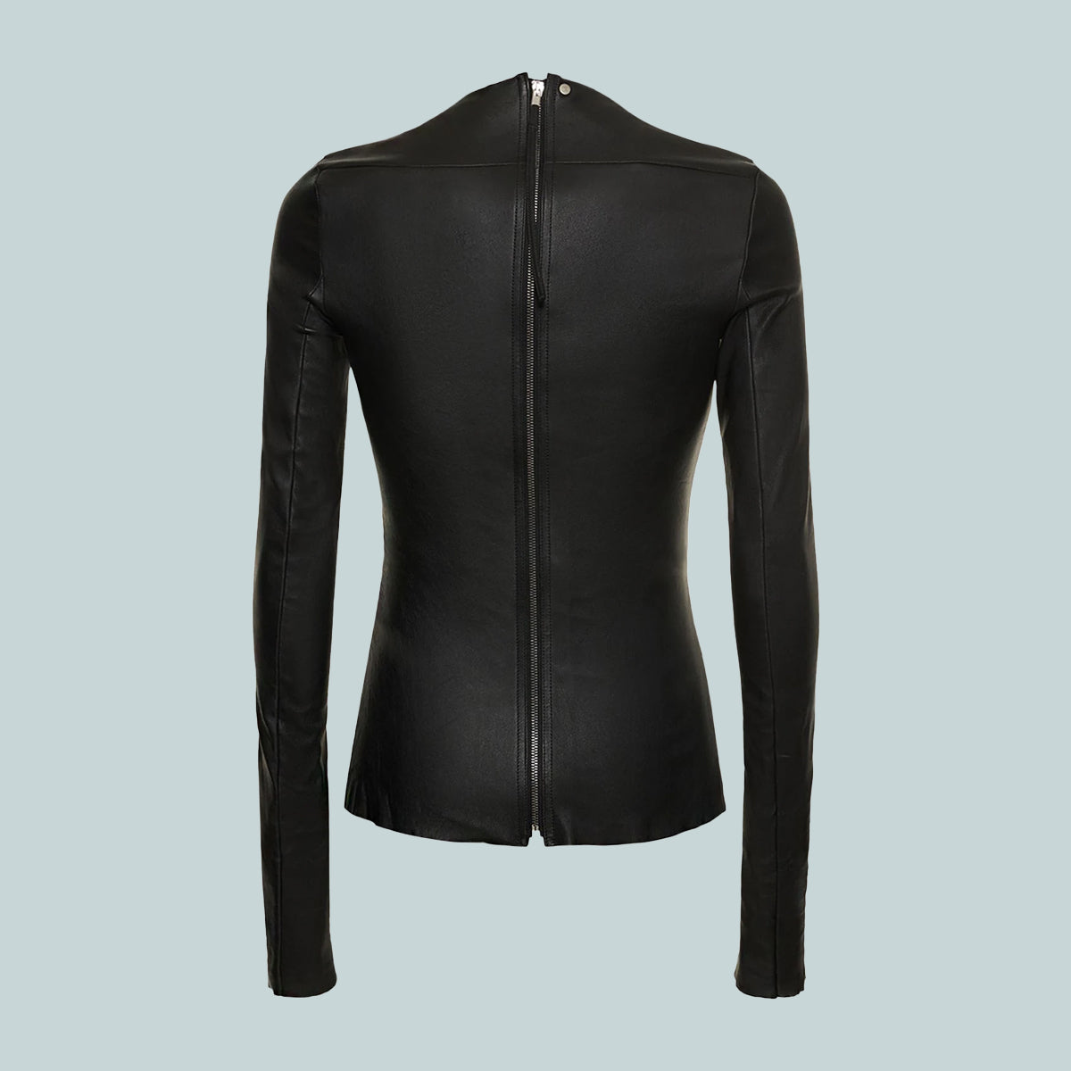 Leather Edfu Top LS Black