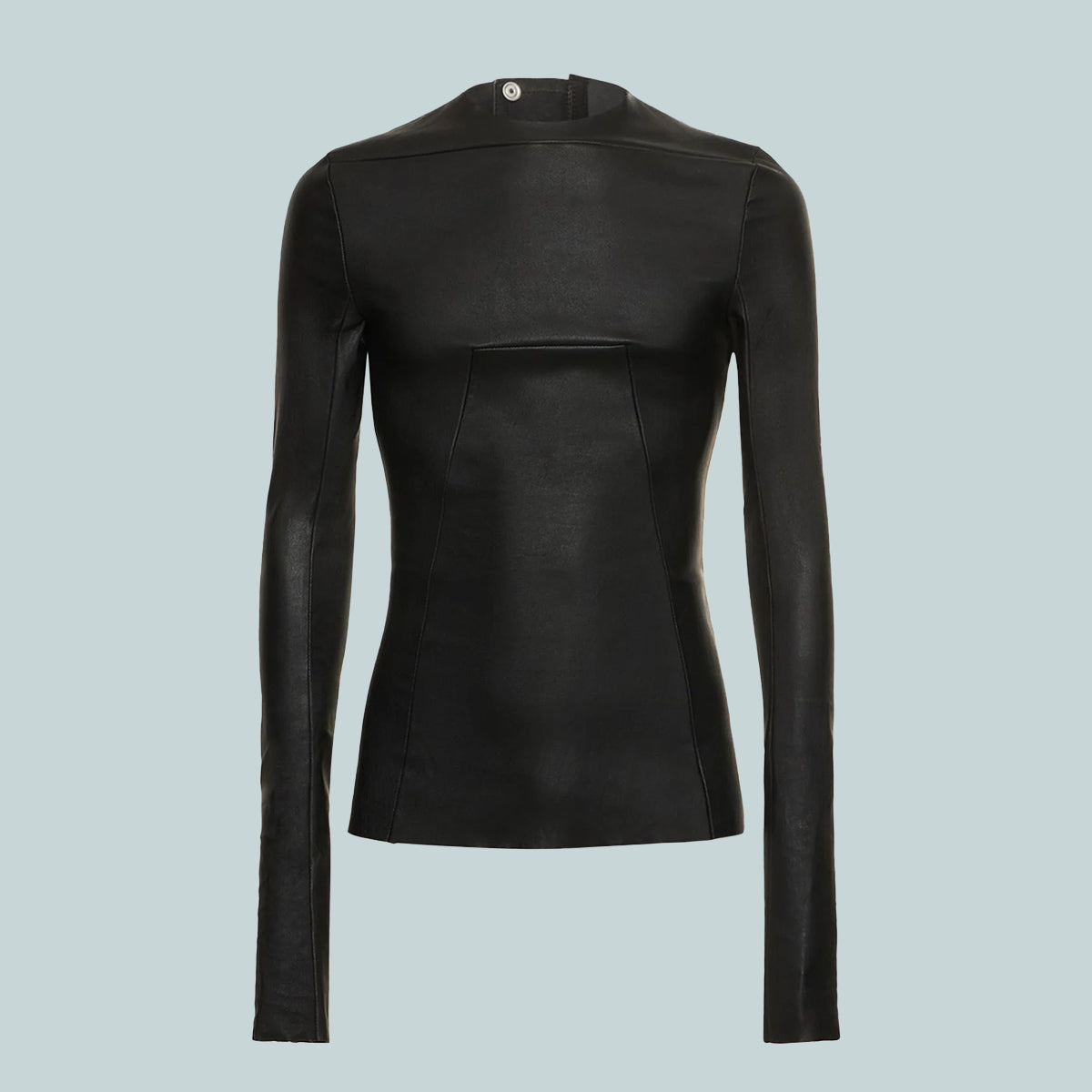 Leather Edfu Top LS Black