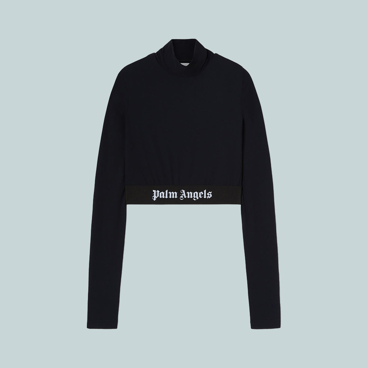 Classic Logo Mockneck Top LS Black