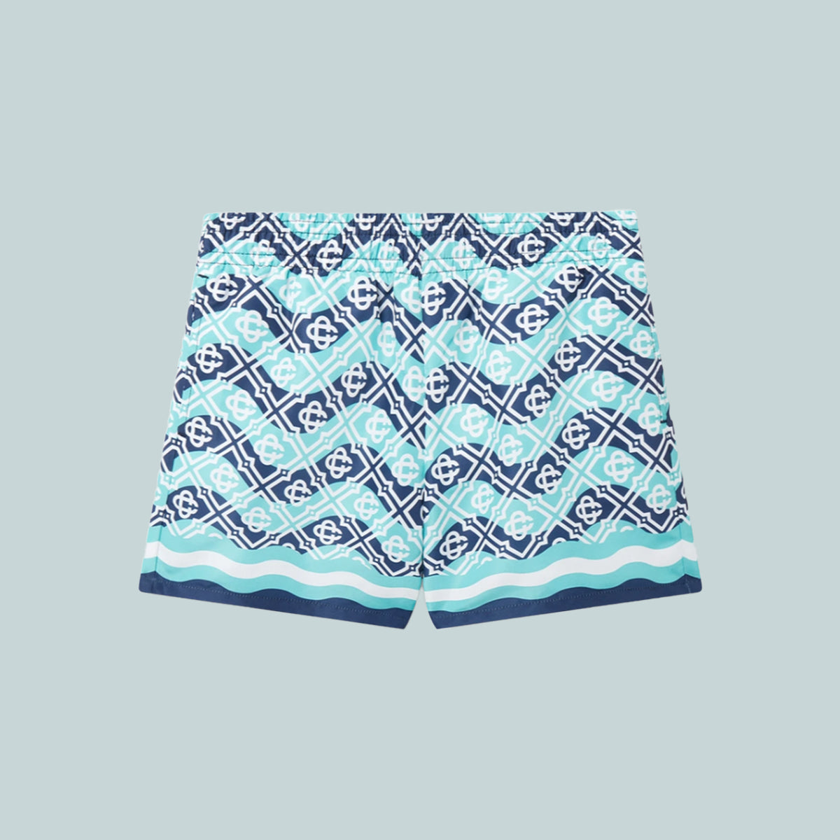 Kid&#39;s Printed Swim Shorts Monogram