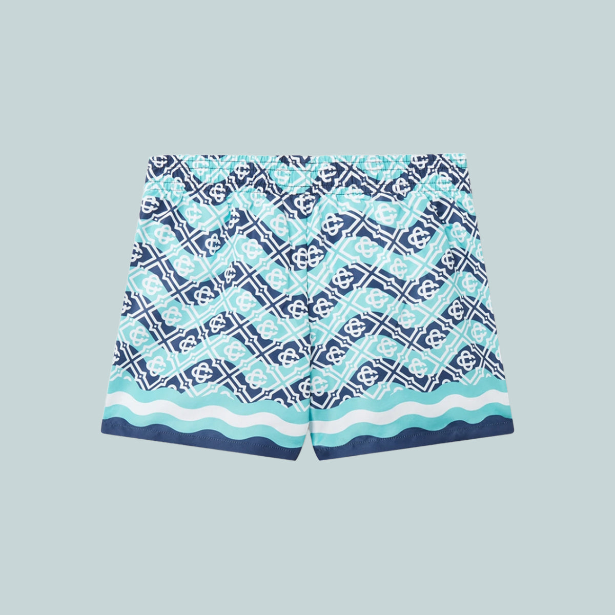 Kid&#39;s Printed Swim Shorts Monogram