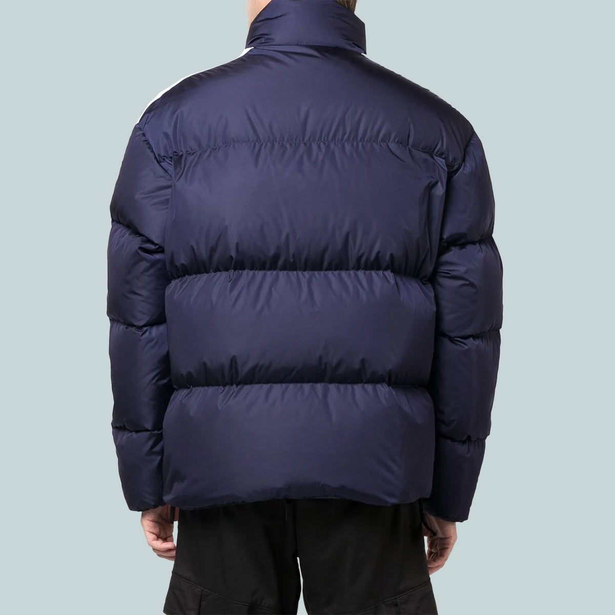Classic Track Down Jacket Navy Blue White