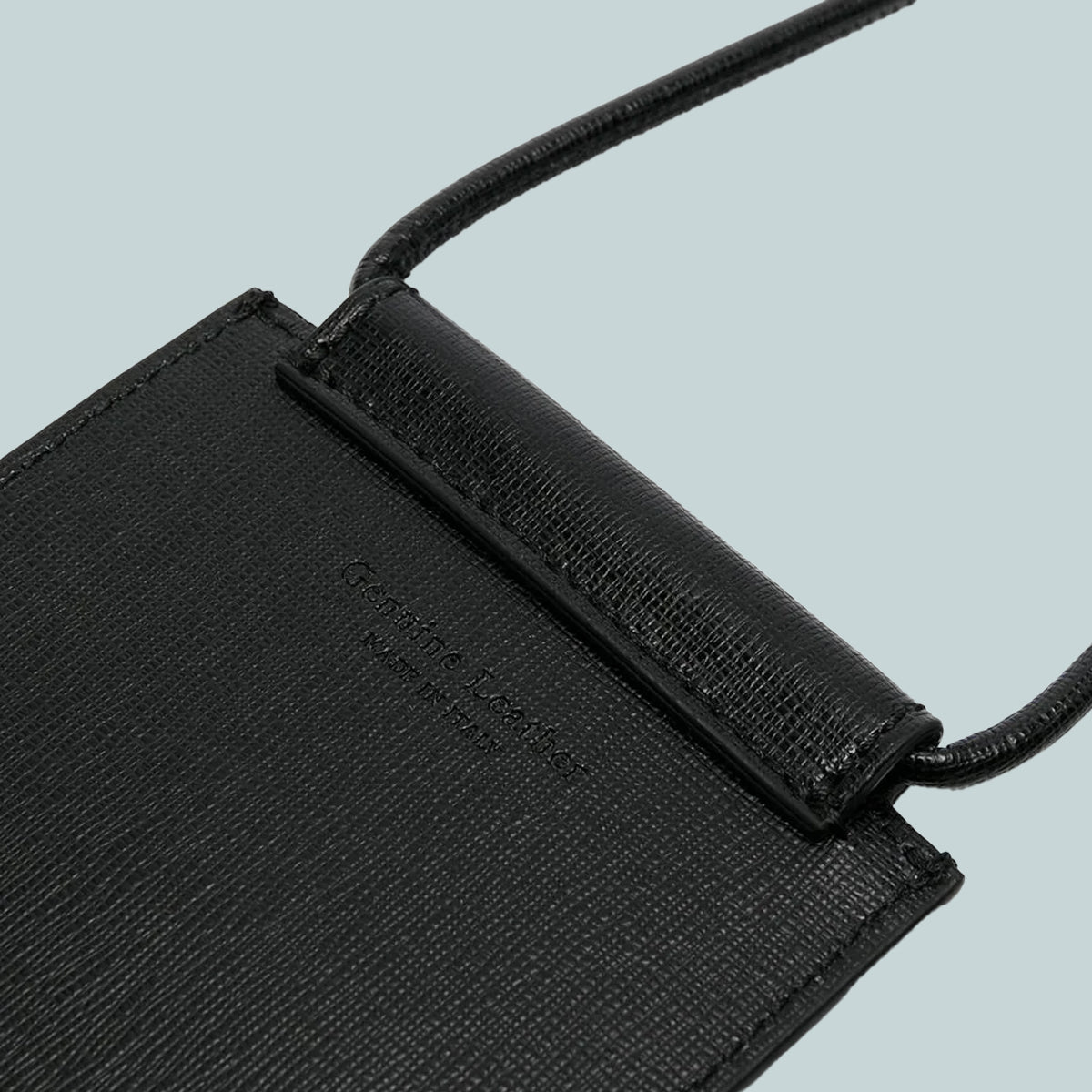 Diag saffiano neck pouch