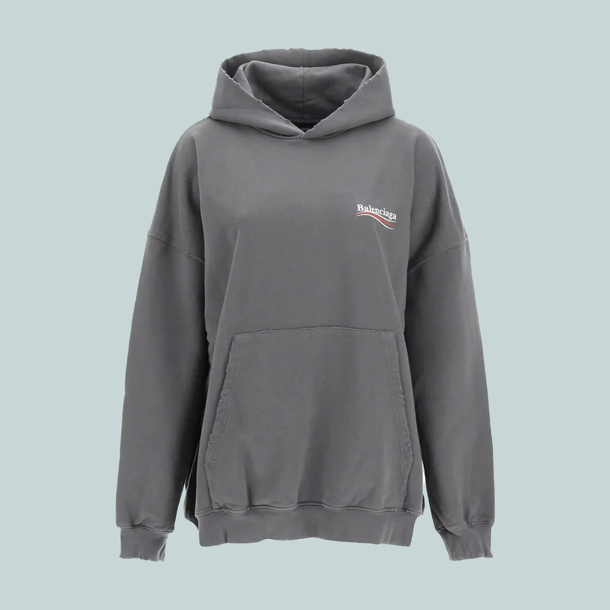 Political campaign hoodie grey