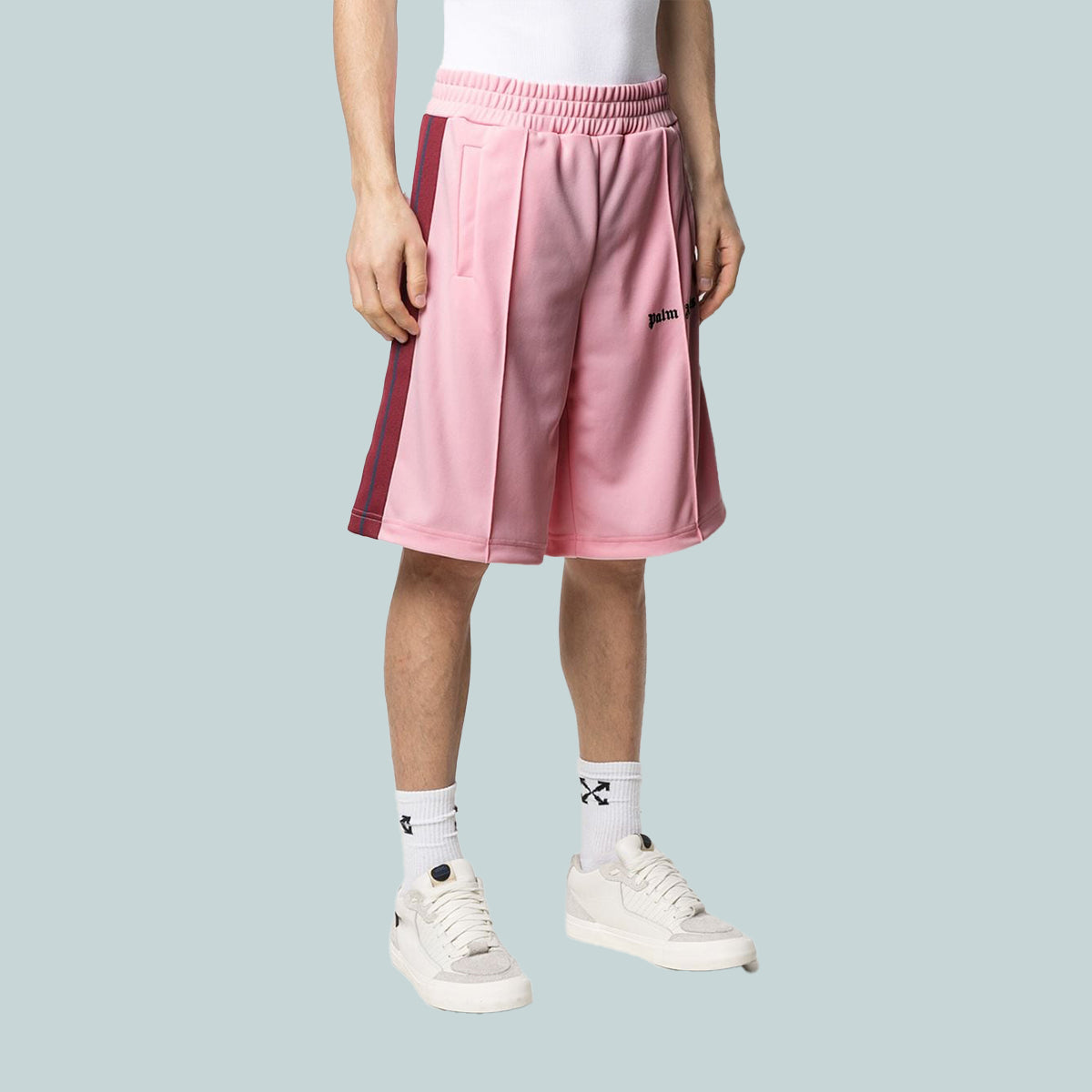 Track shorts pink