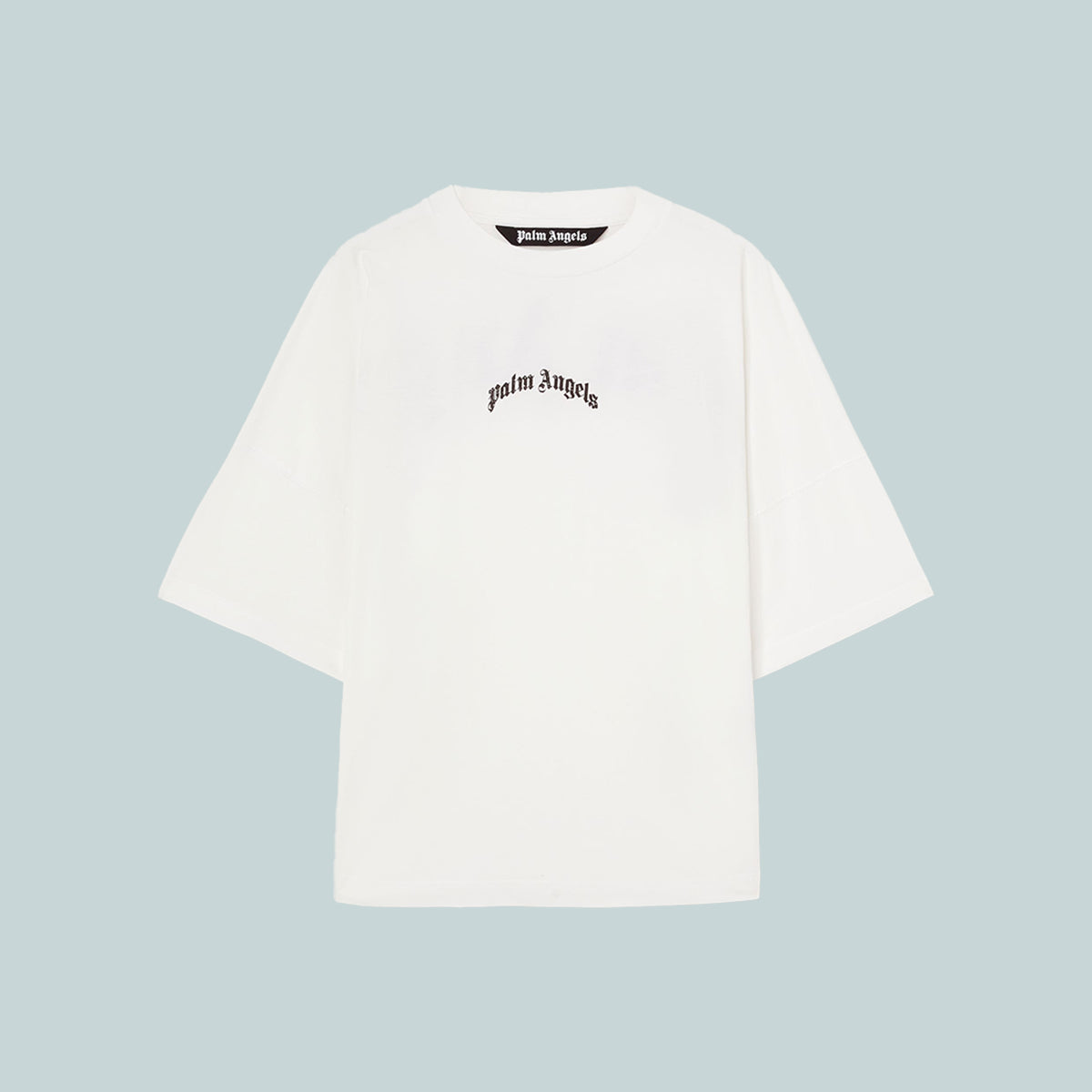 Back Curved Logo Over Tee Off-White / Black