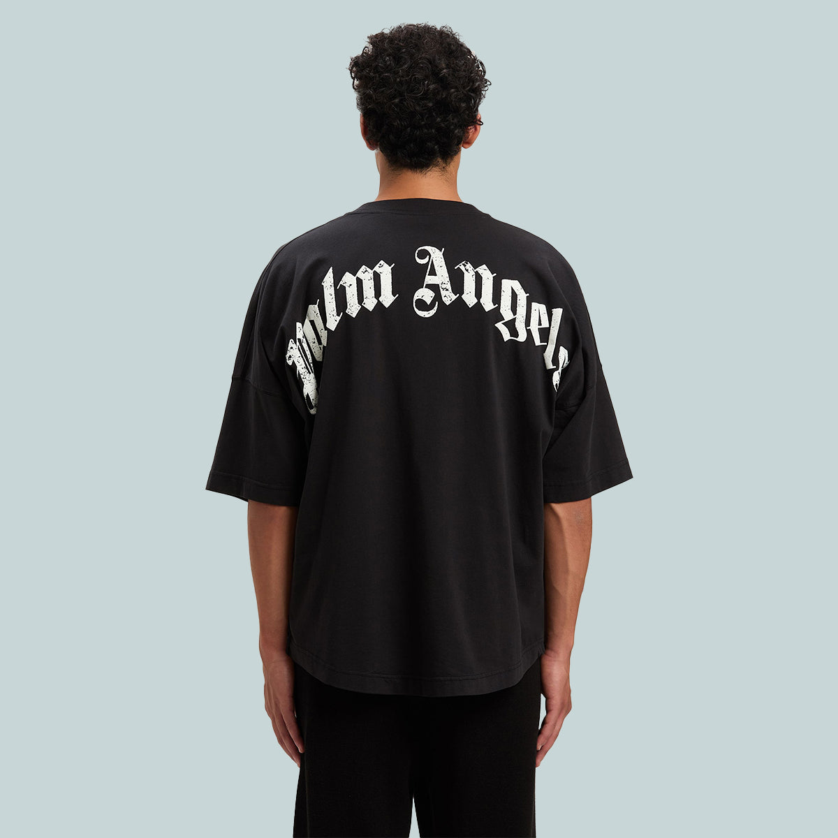 Back Curved Logo Tee Black / Off-White