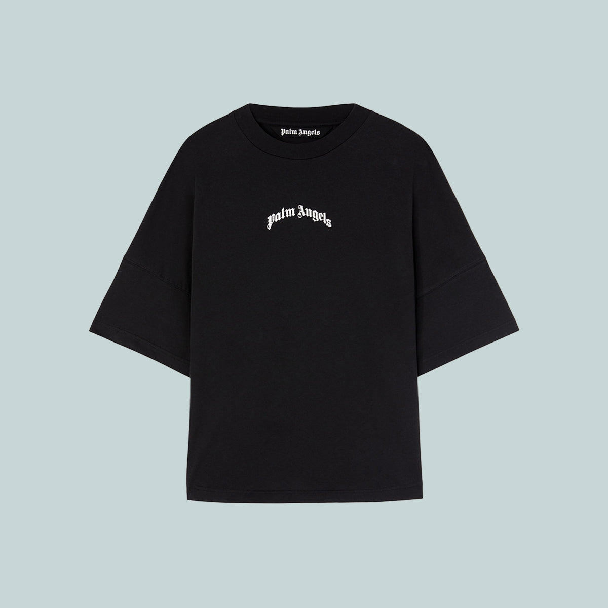 Back Curved Logo Tee Black / Off-White