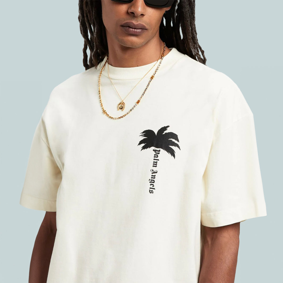 The Palm Tee Off White Black