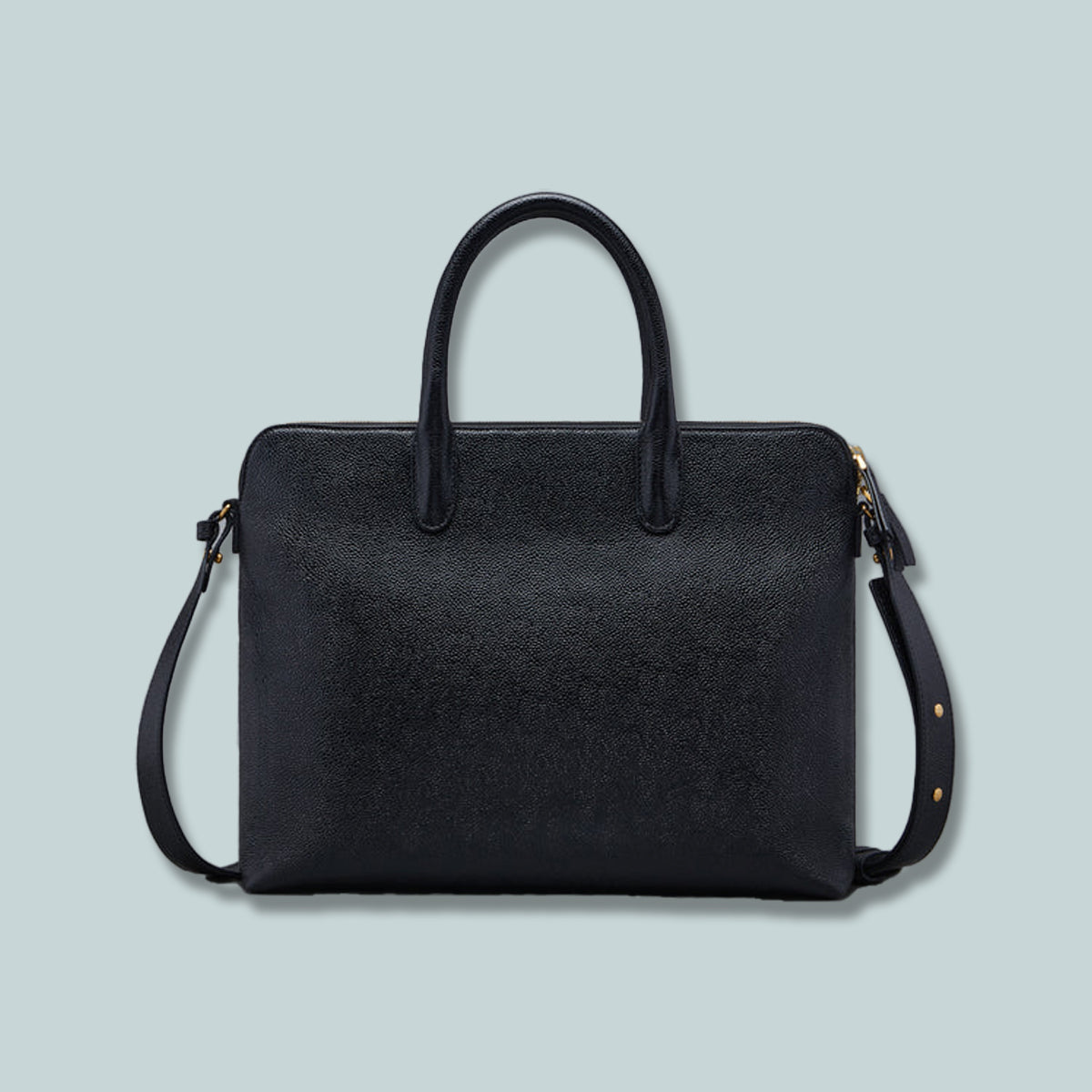 Pebble Grain Briefcase Black