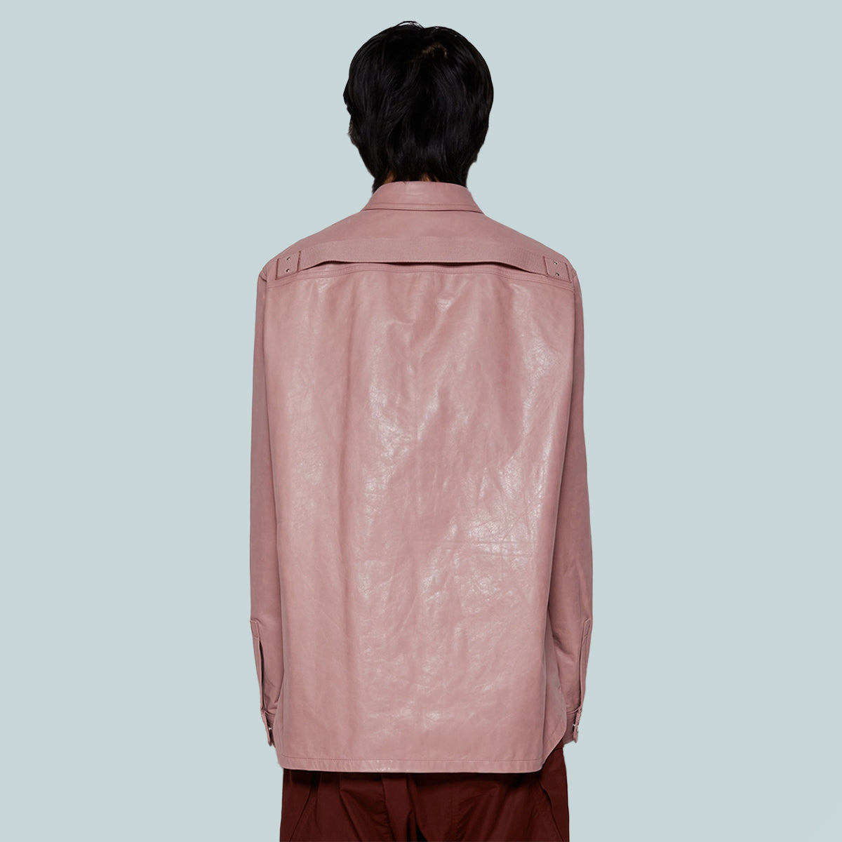 Leather Outershirt Dusty Pink