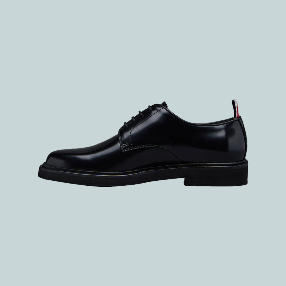 Uniform Lace-Up Shoe Polished Calf Leather Black