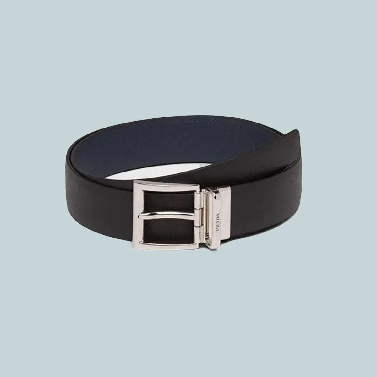 Saffiano Leather Reversible Belt