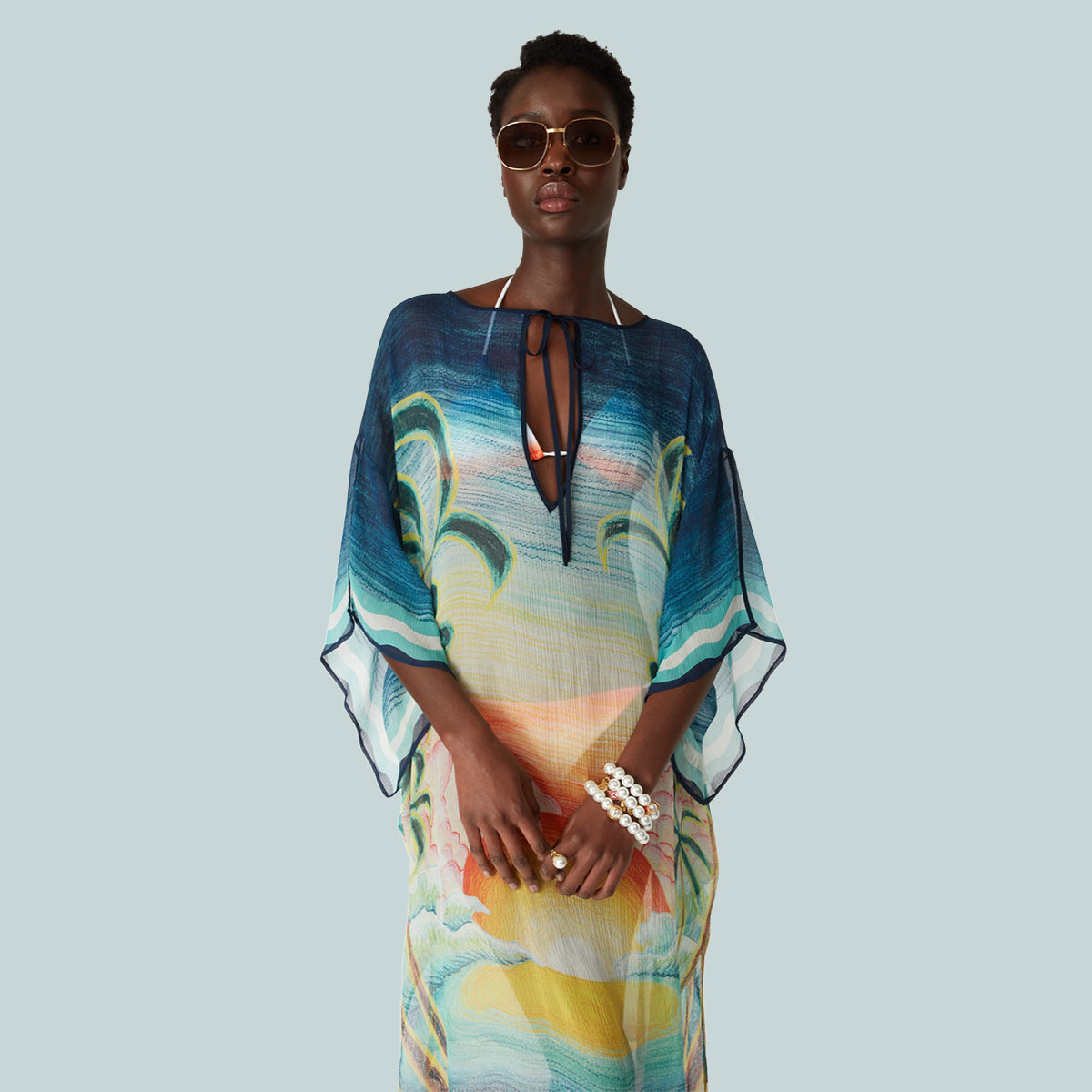 Women&#39;s Danse De La Mer Silk Kaftan