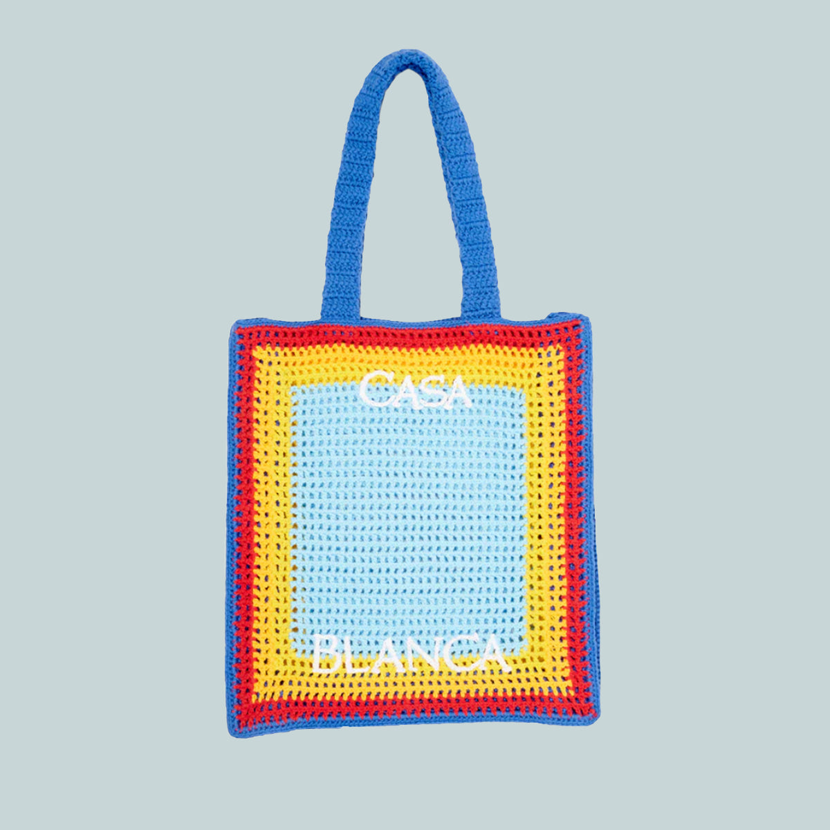 Arch crochet bag blue