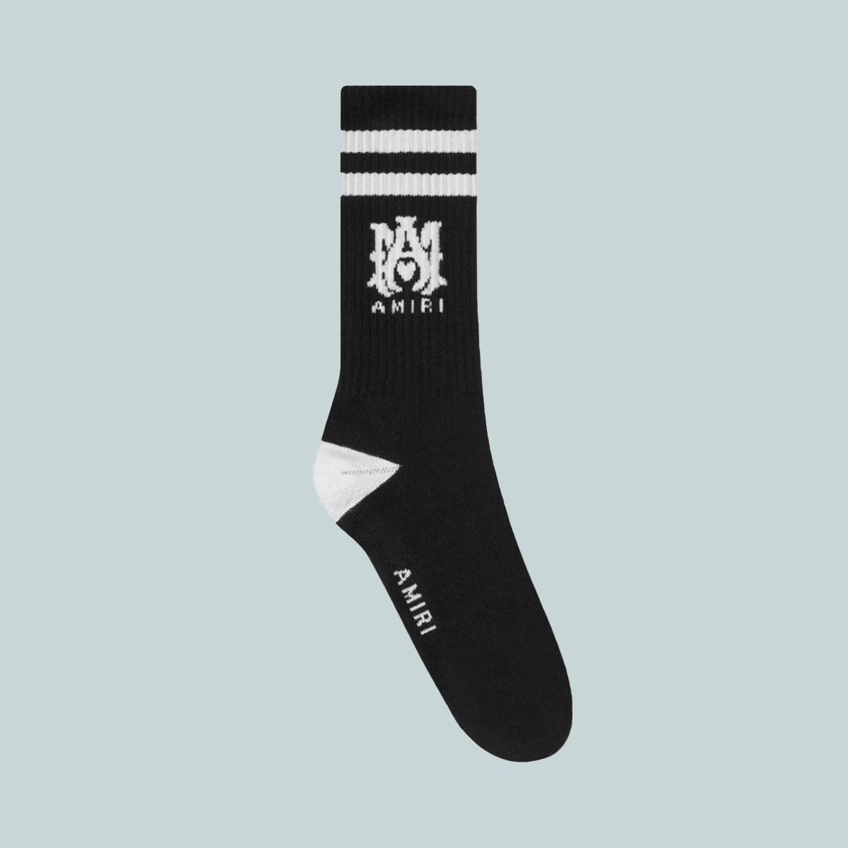 Ribbed MA Athletic Socks Black