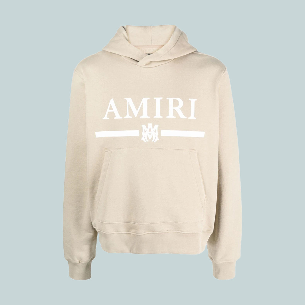 M.A Bar Logo Hoodie Tan