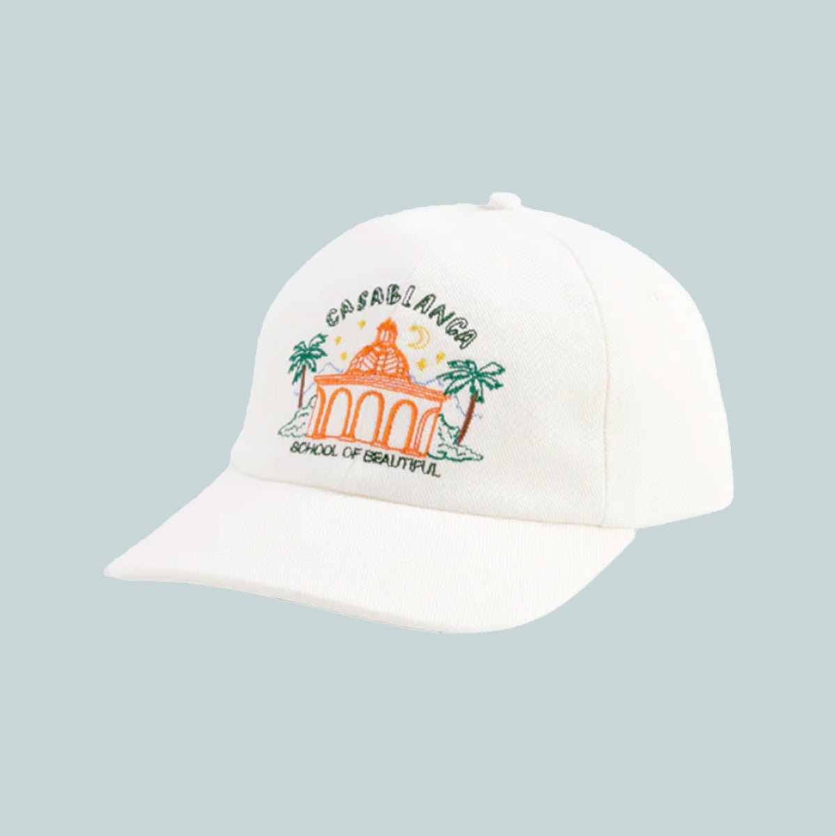 School of beautiful embroidered cap