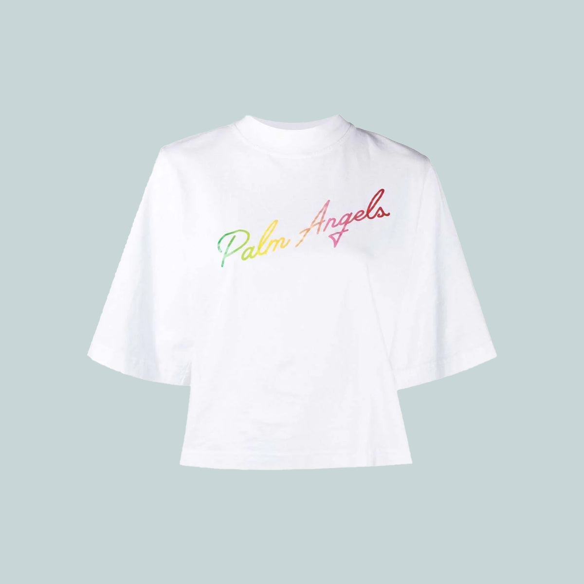 Miami cropped tee white