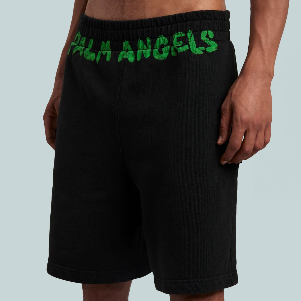 Seasonal Logo Sweatshort Black Green