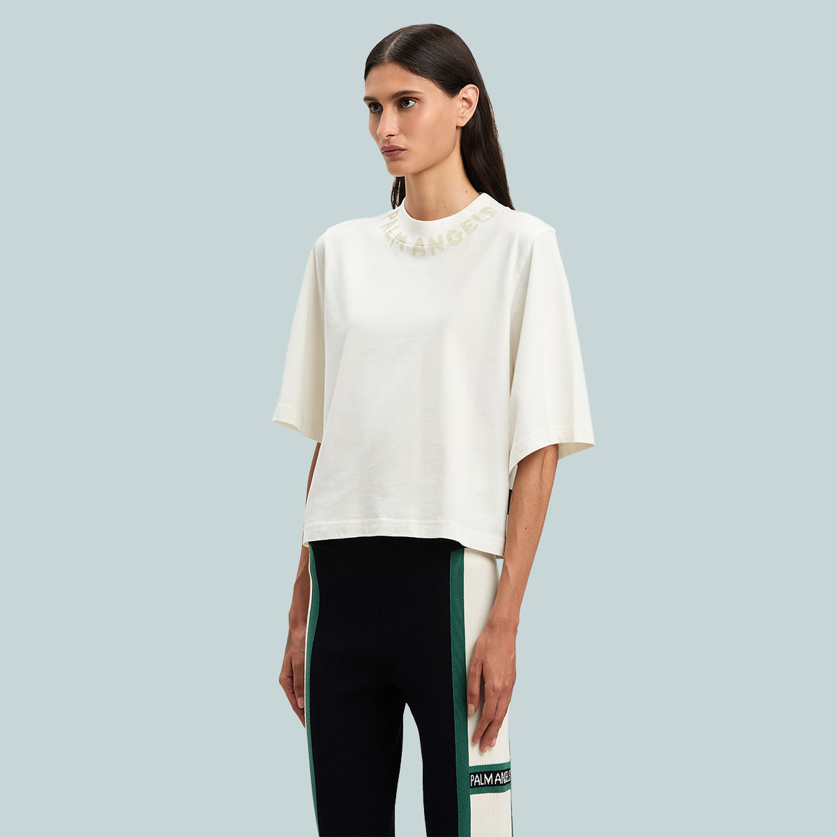 Seasonal Logo Cropped Tee Off-White