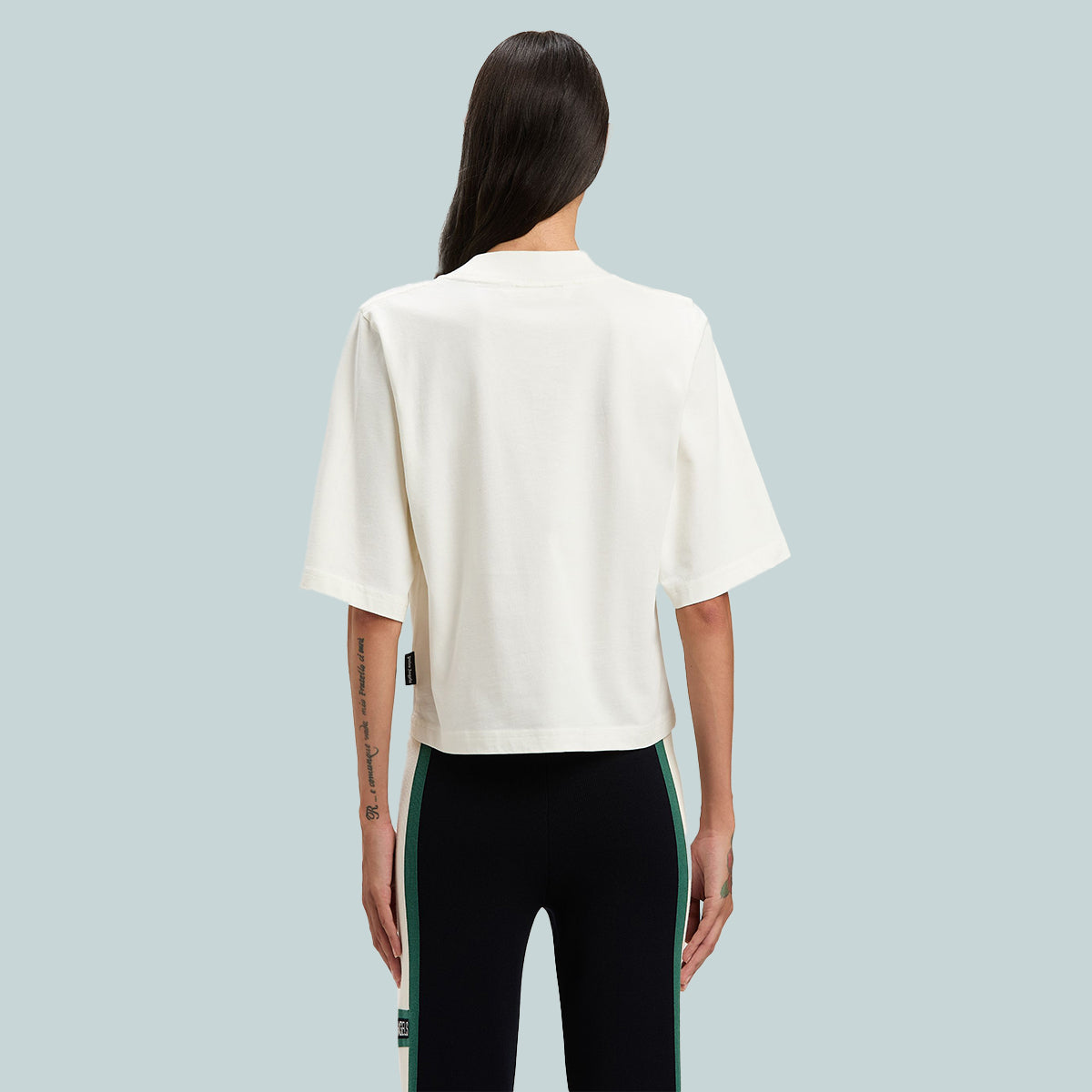 Seasonal Logo Cropped Tee Off-White