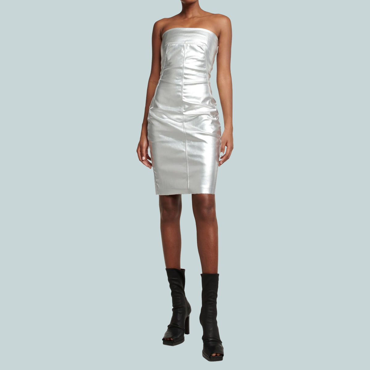 Bustier Dress Aluminium