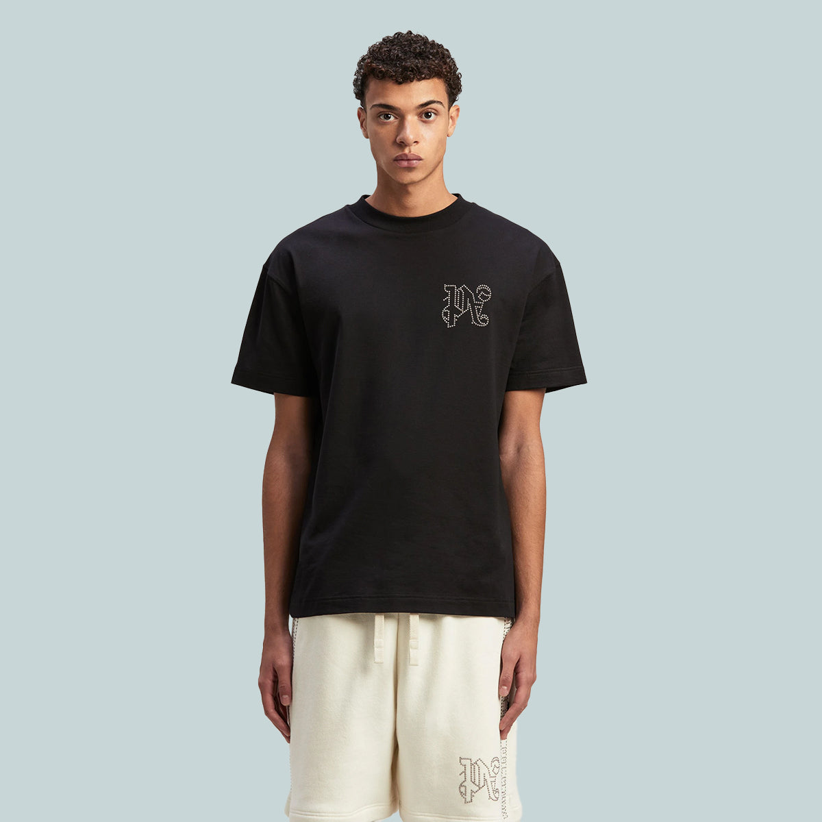 Monogram Stud Classic Tee Black