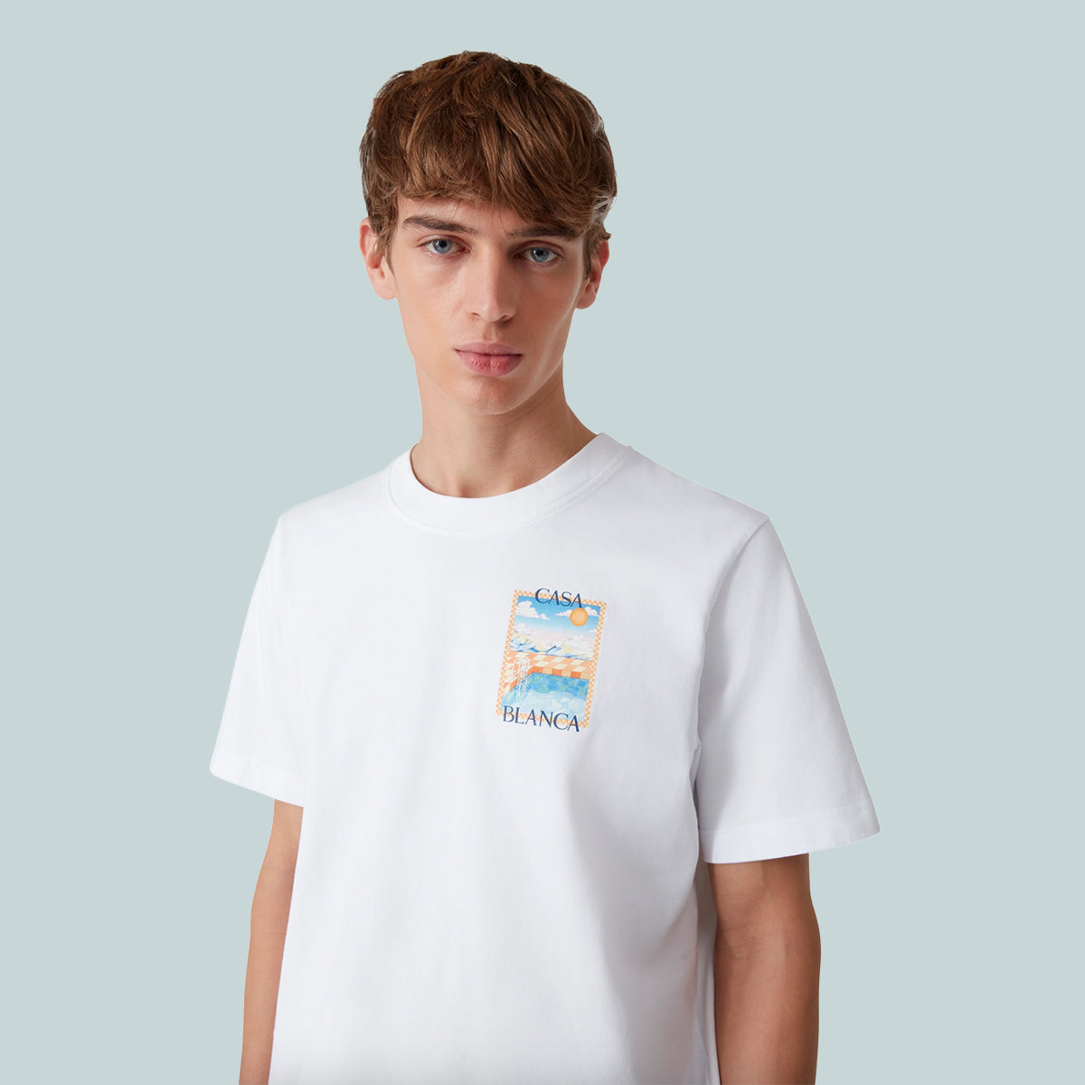 Surreal Pool Printed T-shirt White