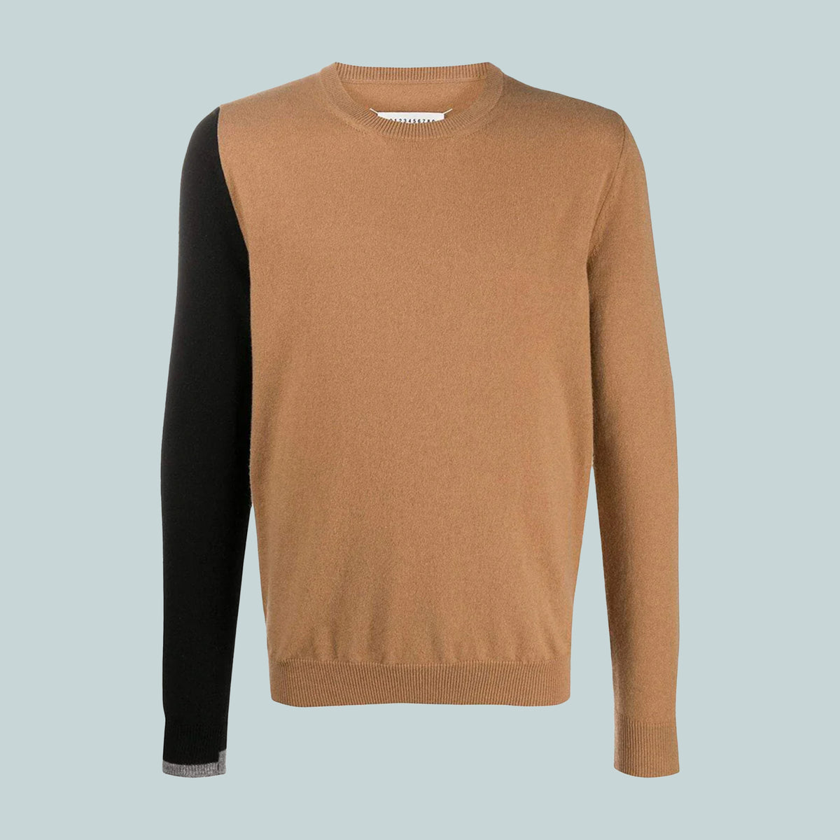 Colour block cashmere sweater