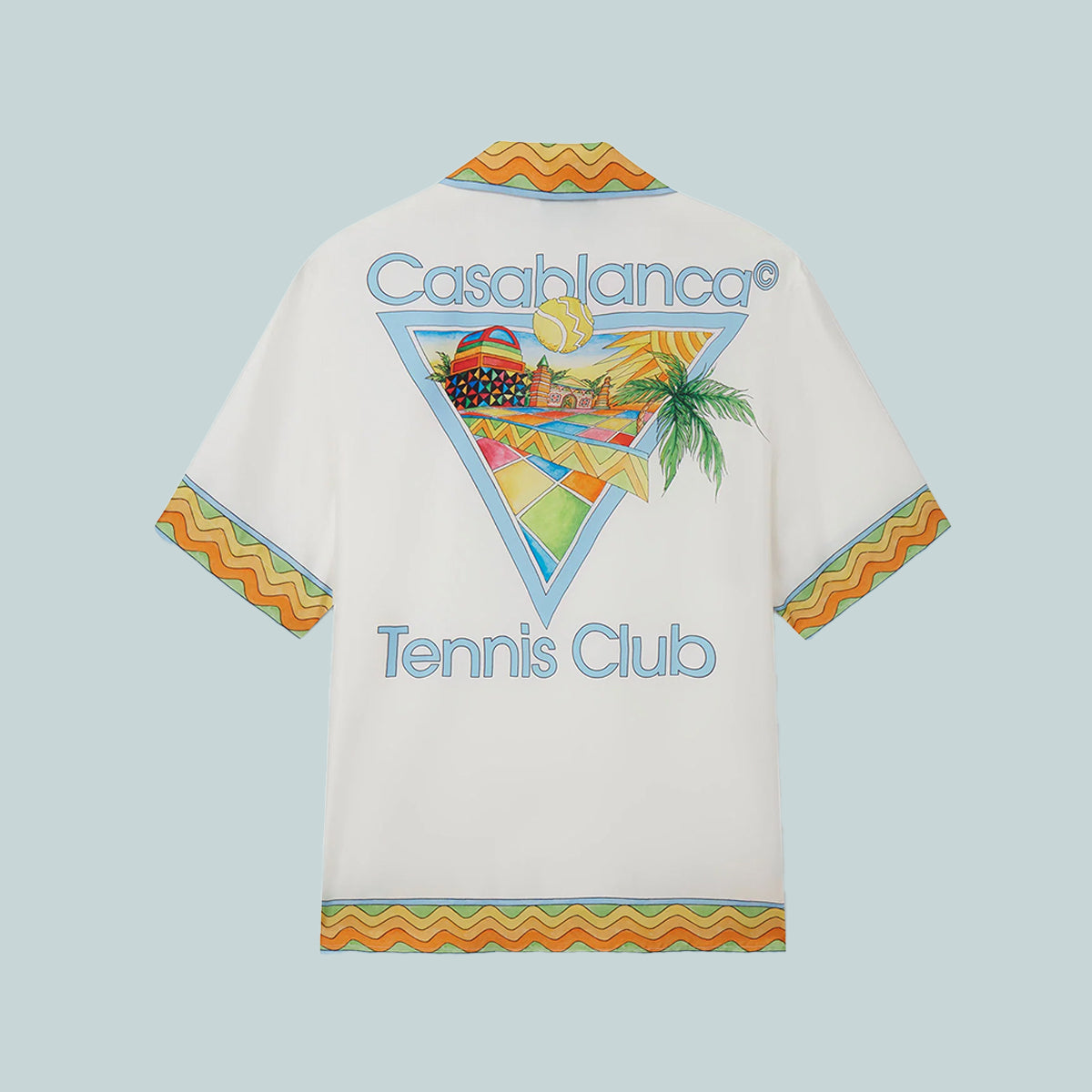 Cuban Collar Short Sleeve Shirt Afro Cubism Tennis Club