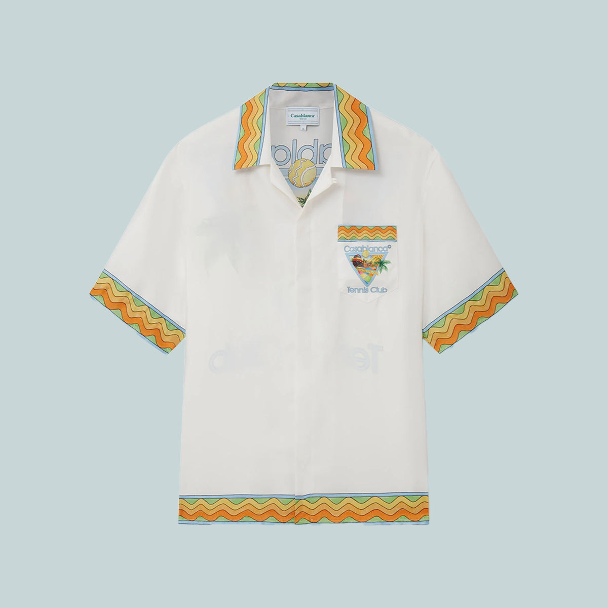 Cuban Collar Short Sleeve Shirt Afro Cubism Tennis Club