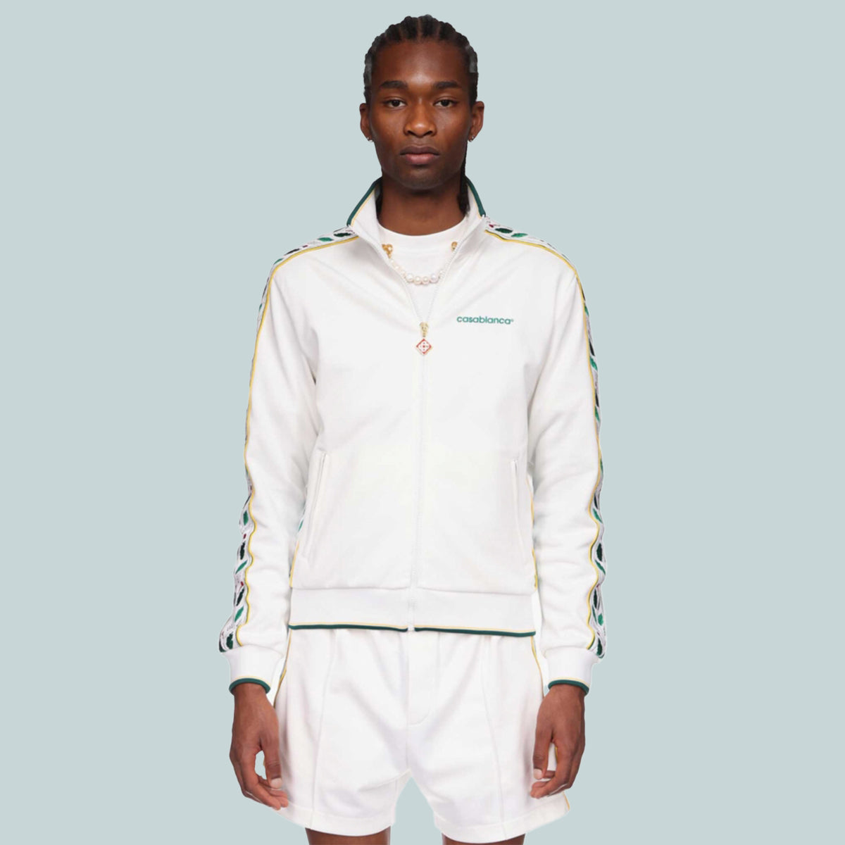 Laurel Track Top White