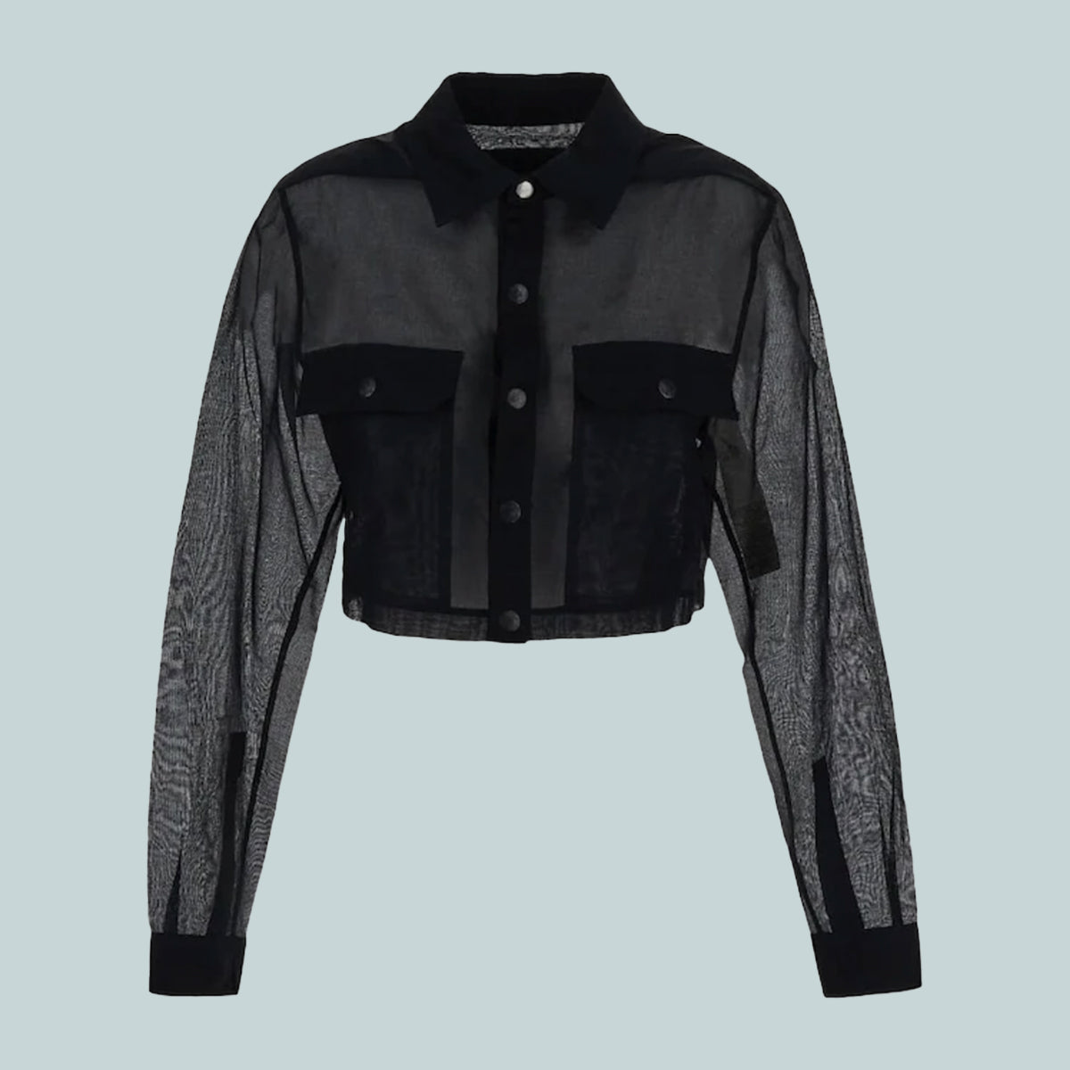 Cropped Outershirt Black