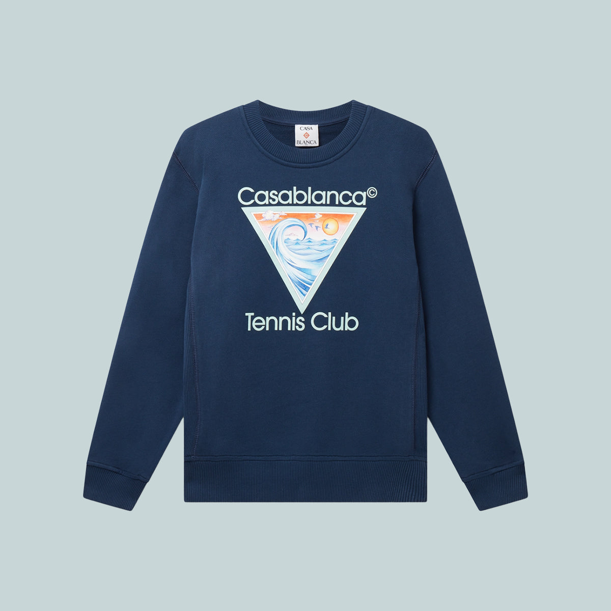 Kid&#39;s Tennis Club Icon Printed Sweatshirt Navy