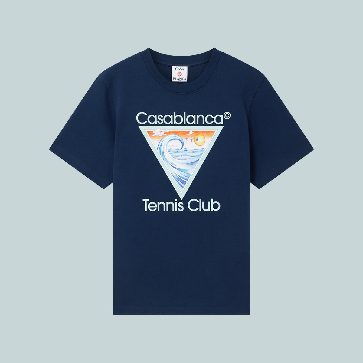 Tennis Club Icon Printed T-shirt Navy