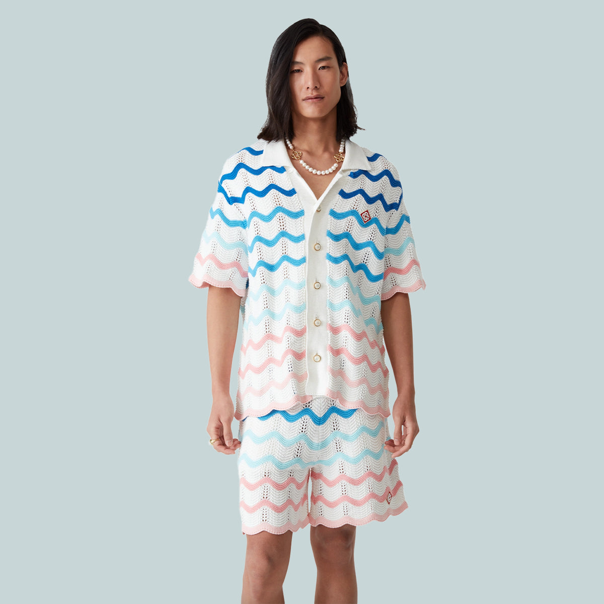 Gradient Wave Shirt Multi