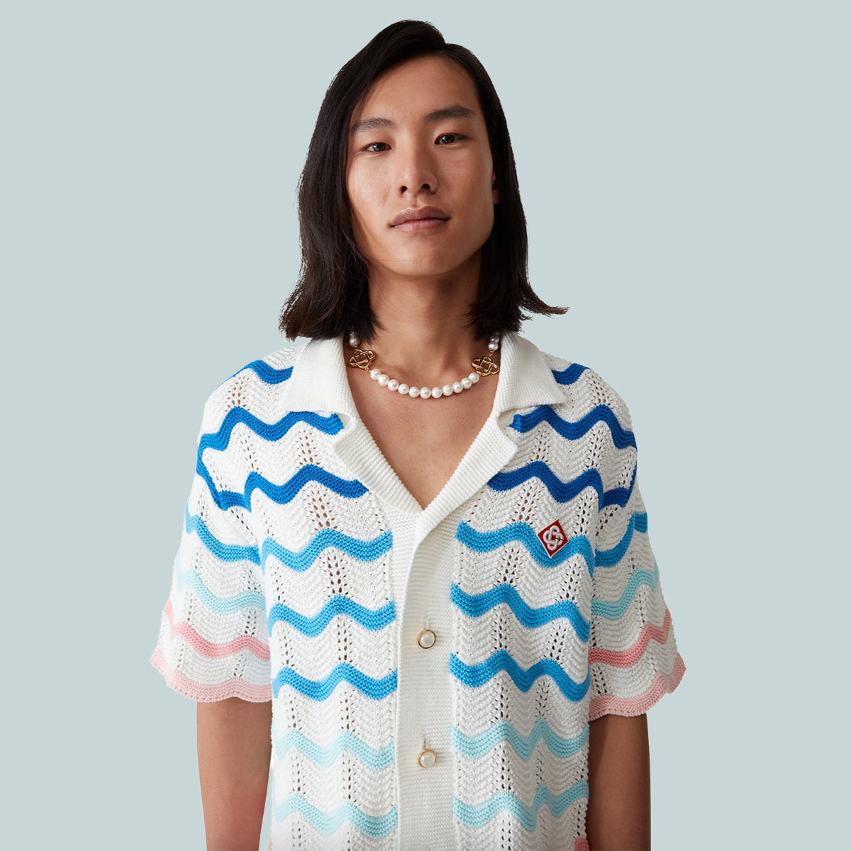 Gradient Wave Shirt Multi