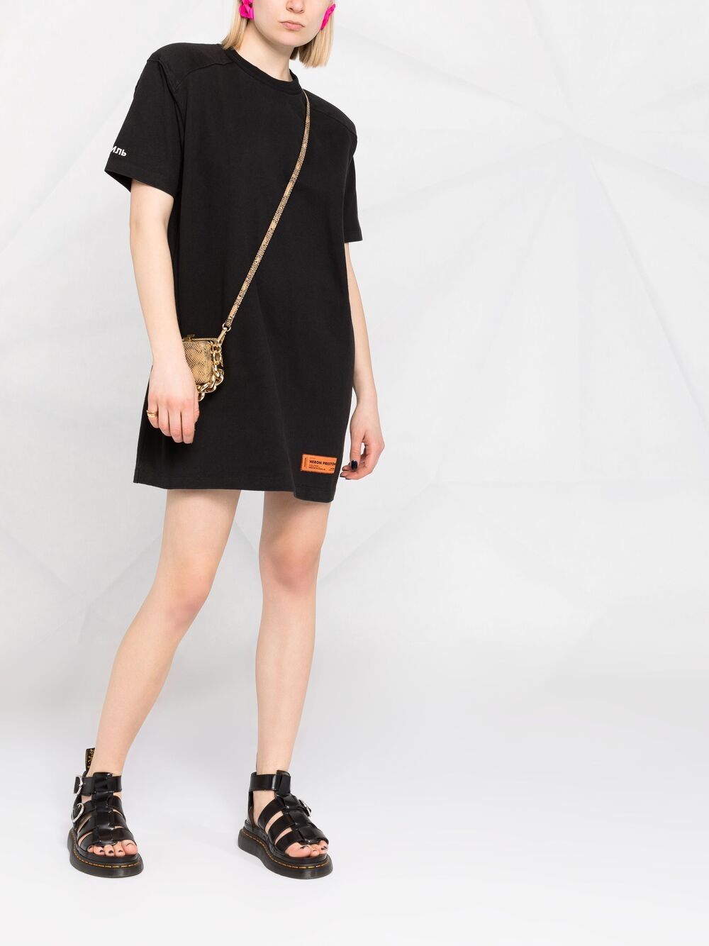 T-shirt dress black