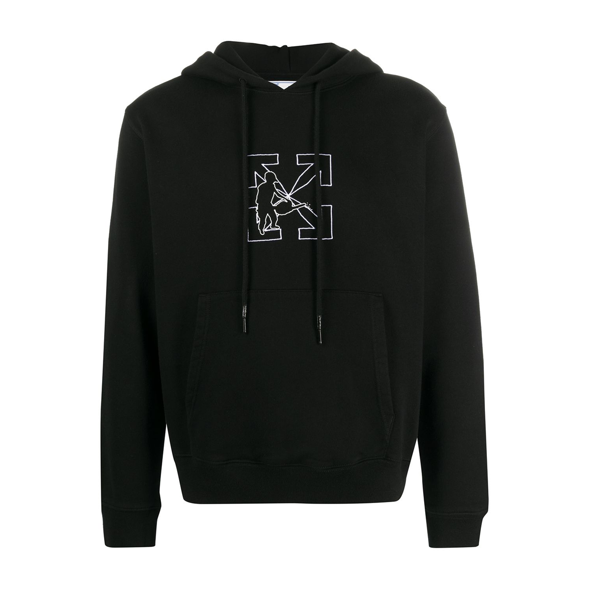 Logo workers slim hoodie