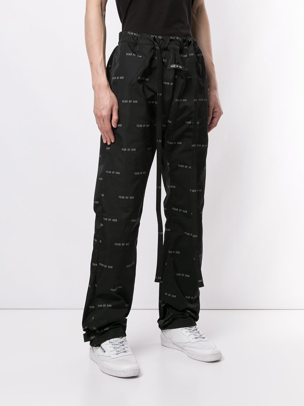 Logo print trousers