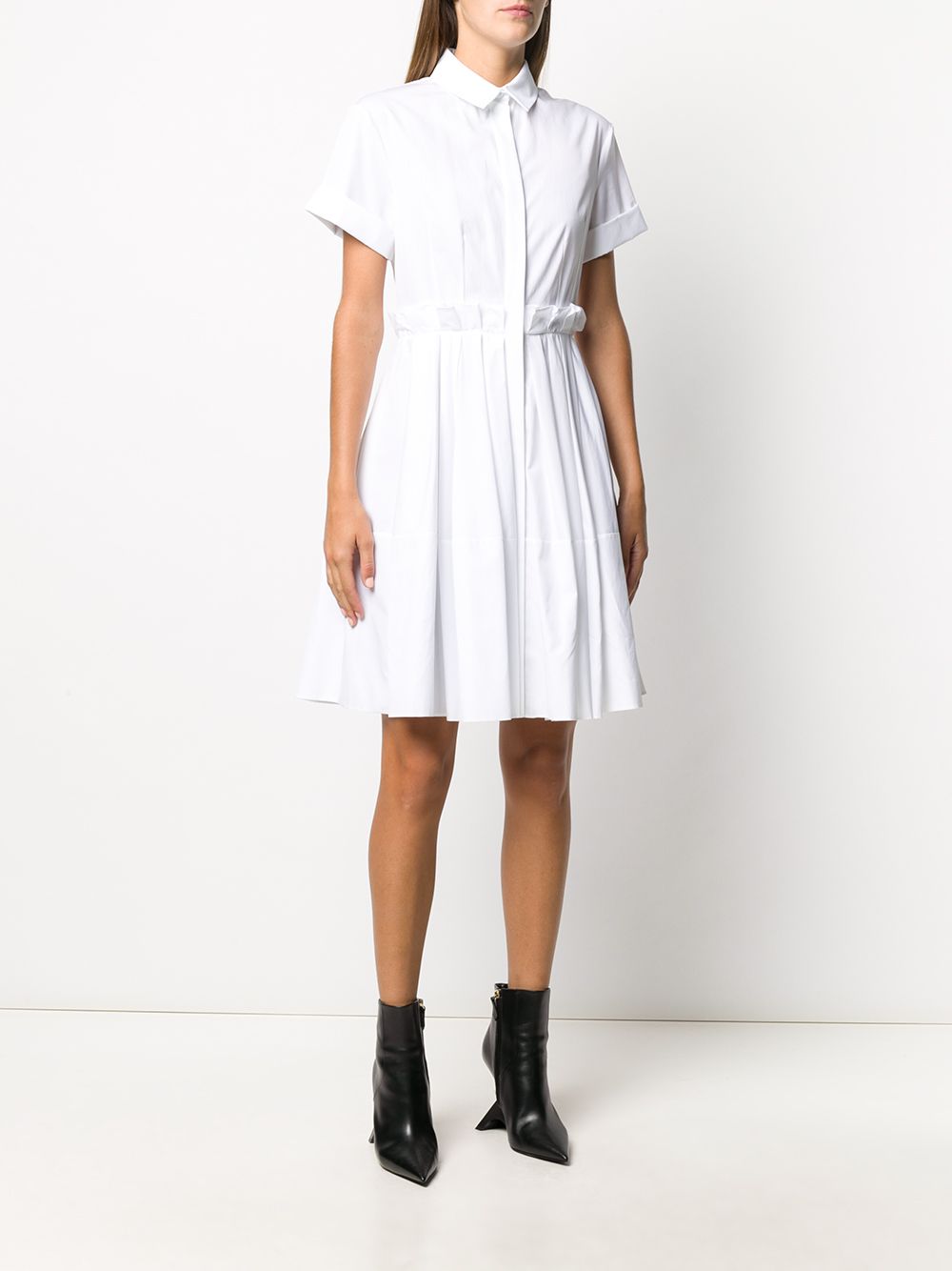 Short sleeve shirt dress