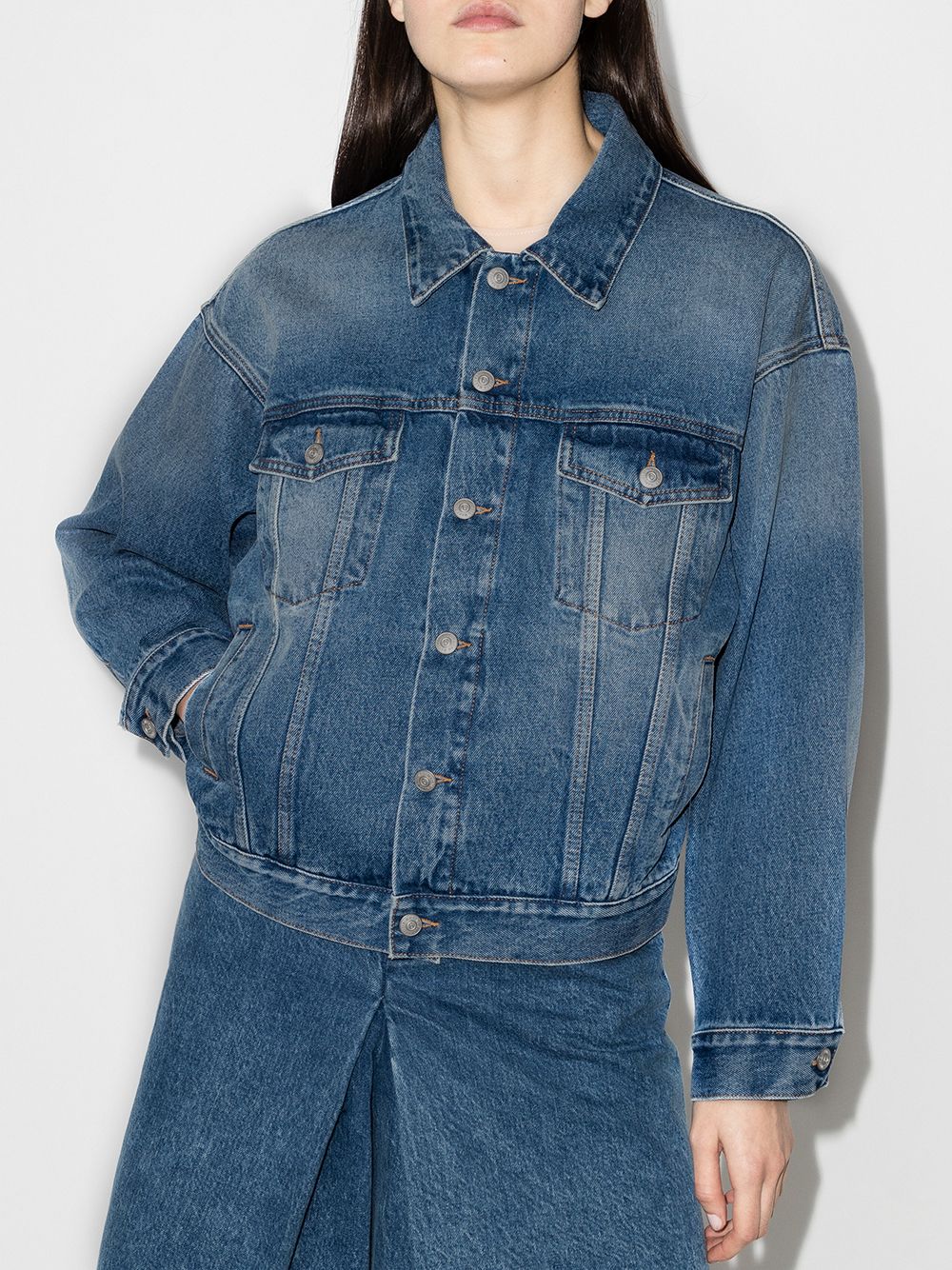 Washed denim jacket