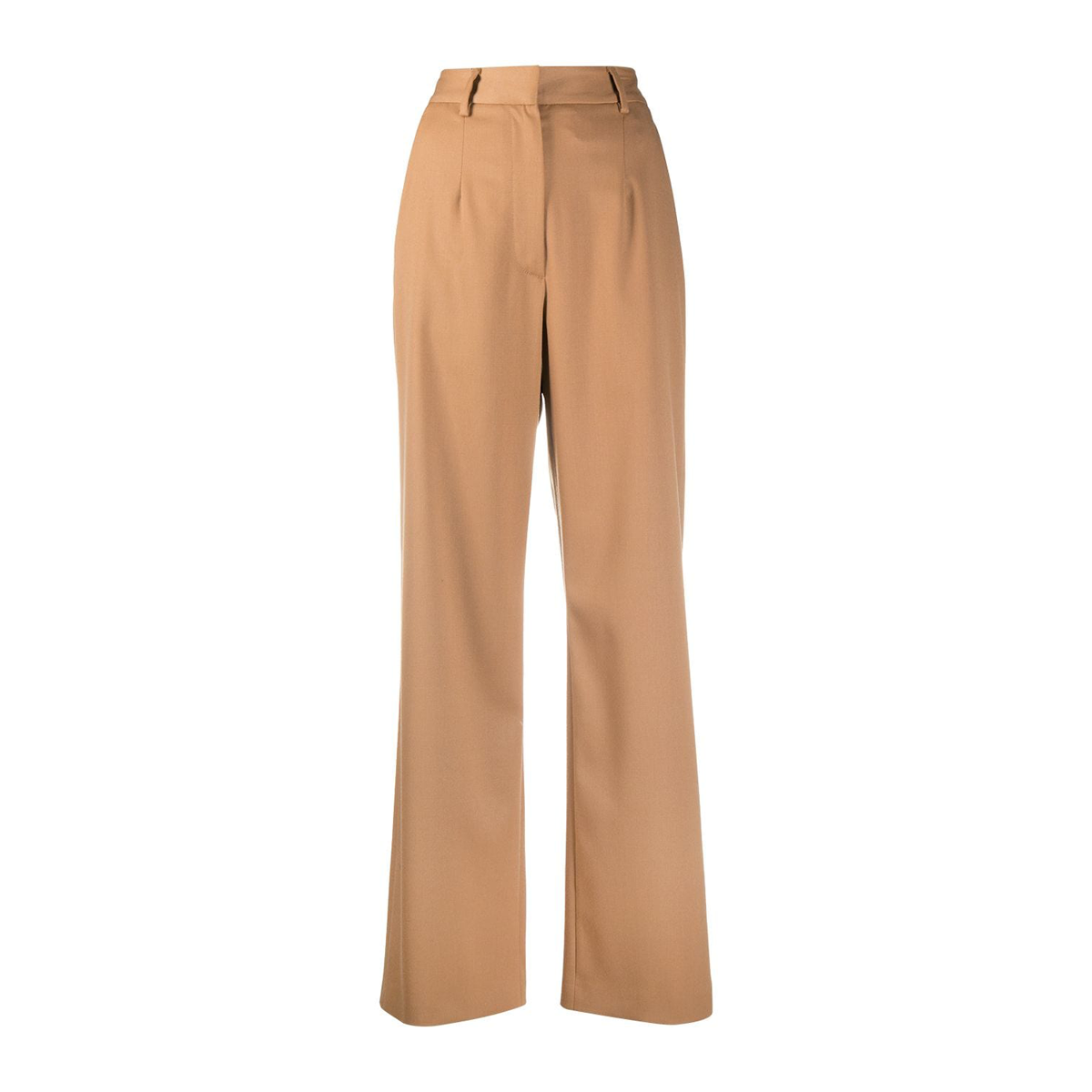 High waist tailored trousers camel