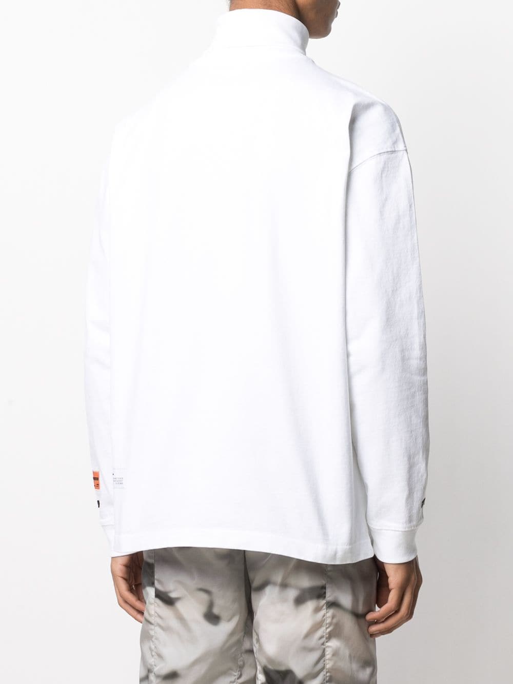 CTNMB roll neck tee white