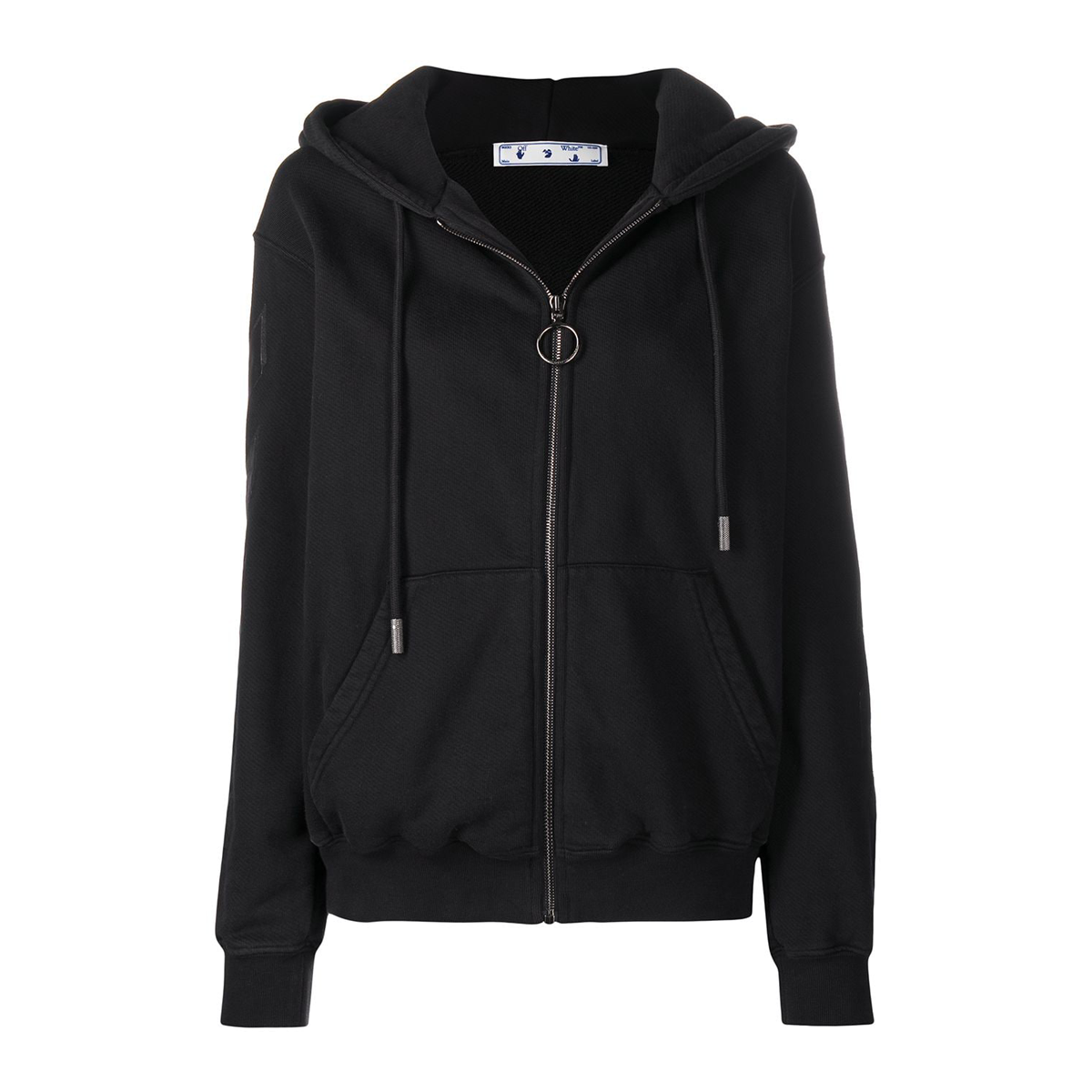 Arrow zipped hoodie black black