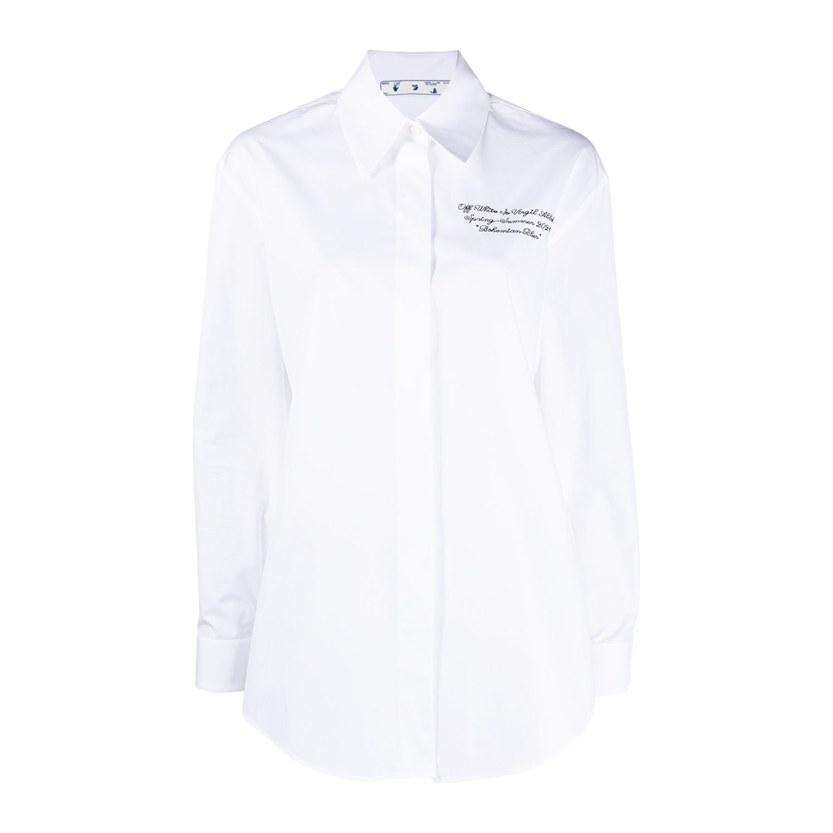 Popeline basic shirt white black